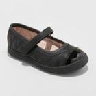 Toddler Girls' Chelsey Adjustable Easy Close Mary Jane - Cat & Jack Black