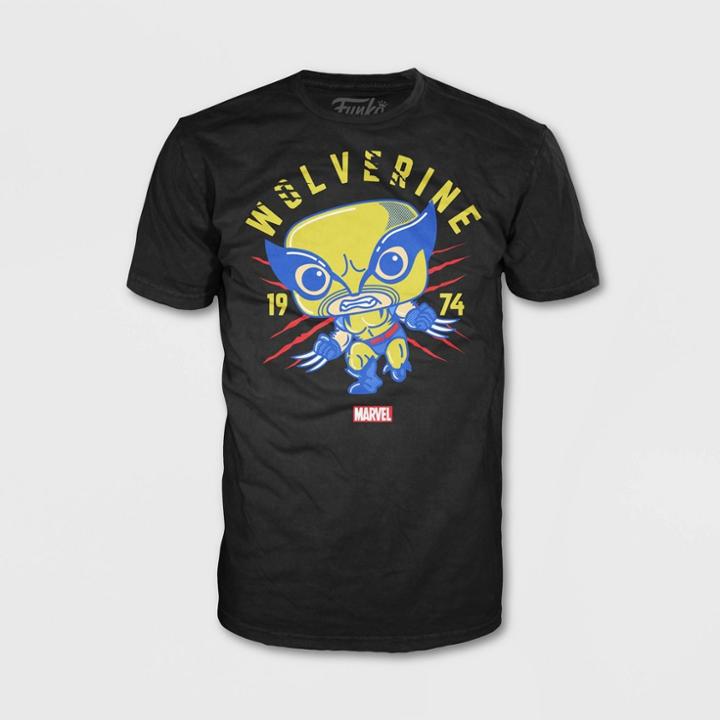 Funko Boys' Marvel Wolverine Short Sleeve Graphic T-shirt - Black