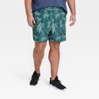 Men's Big & Tall Hybrid Shorts - All In Motion Turquoise Blue