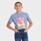 Boys' Vintage Basketball Short Sleeve Graphic T-shirt - Cat & Jack Blue