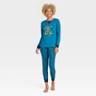 Women's Joy Print Matching Family Pajama Set - Wondershop Blue