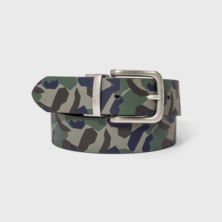 Kids' Reversible Belt - Cat & Jack Xl, Green/silver