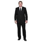 Haggar H26 - Men's Big & Tall Classic Fit Stretch Suit Jacket Black 56l,