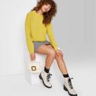 Women's Crewneck Pullover Sweater - Wild Fable Citron