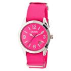 Women's Crayo Sunrise Watch With Nylon Strap And Luminous Hands- Pink