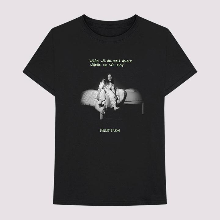 Bravado Women's Billie Eilish When We Fall Asleep Glow-in-dark Short Sleeve T-shirt (juniors') - Black