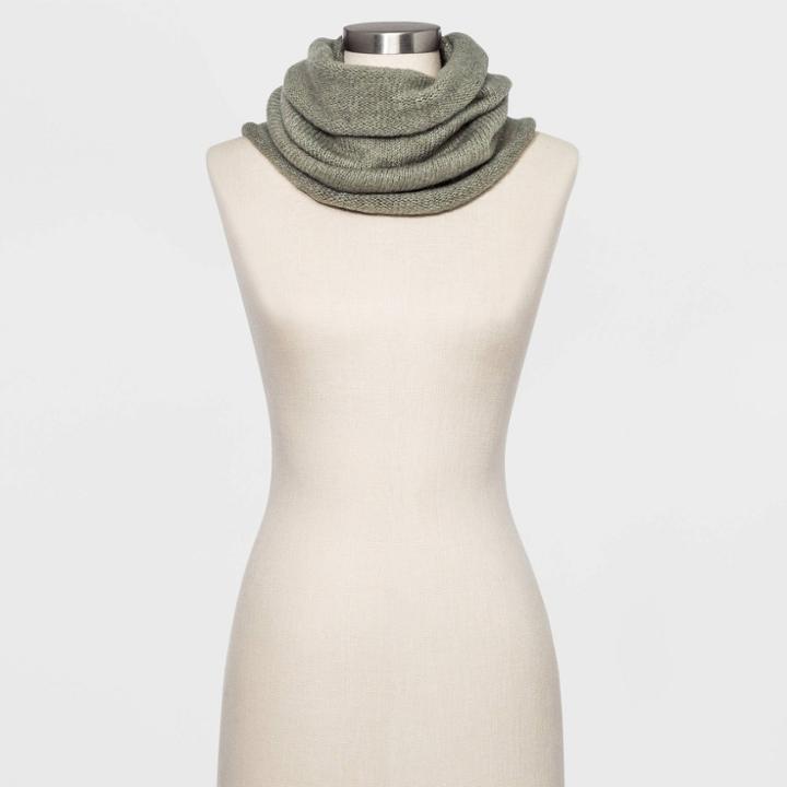 Women's Knit Scarf Snood - Universal Thread Green One Size, Women's