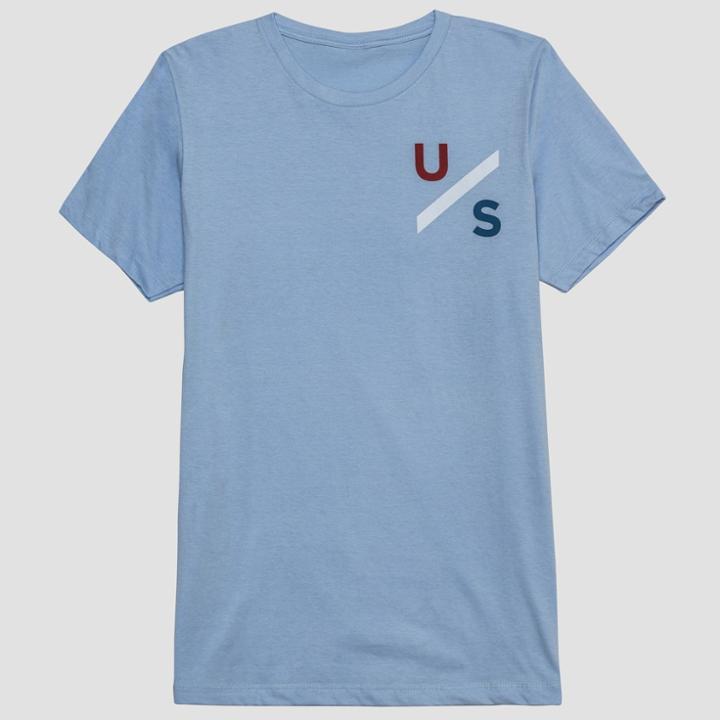 Hybrid Apparel Men's Customs Short Sleeve Graphic T-shirt - Soft Aqua