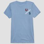 Hybrid Apparel Men's Customs Short Sleeve Graphic T-shirt - Soft Aqua