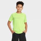 Petiteboys' Short Sleeve Performance T-shirt - All In Motion Lime Yellow Xs, Girl's, Green Yellow