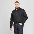 Target Men's Big & Tall Standard Fit Long Sleeve Button-down Shirt - Goodfellow & Co Black