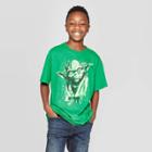 Boys' Star Wars Yoda Pixel Ss T-shirt - Green