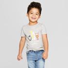 Toddler Boys' Critter Music Short Sleeve T-shirt - Cat & Jack Heather Gray