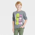 Boys' Buzz Lightyear Neon Long Sleeve Graphic T-shirt - Charcoal Gray