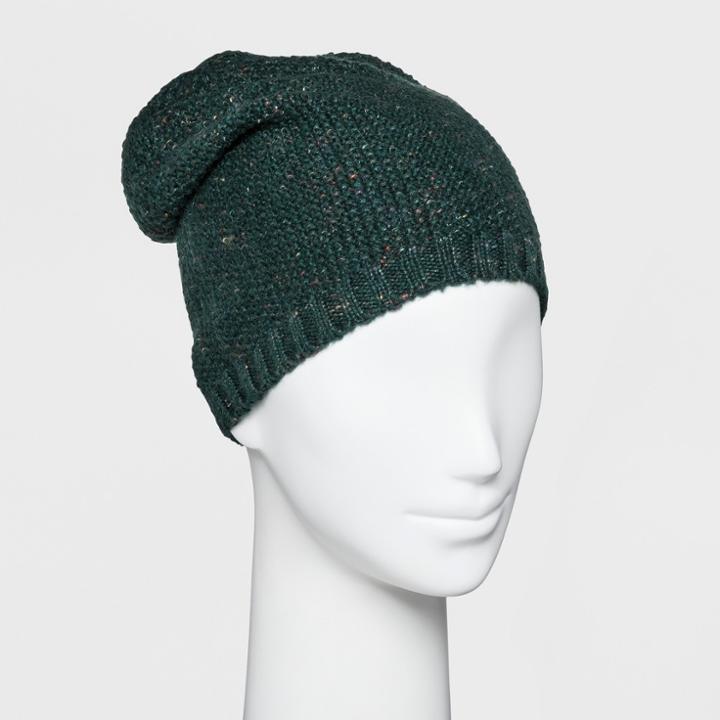 Universal Thread Women's Textured Knit Beanie - A New Day Green