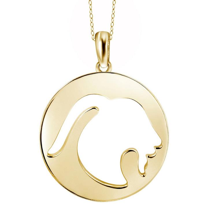 Target Capricorn Zodiac Pendant Necklace - 18, Girl's, Yellow