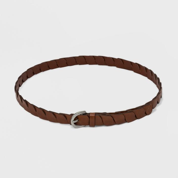 Women's 24mm Double Loop With Rivet Belt - Universal Thread Brown