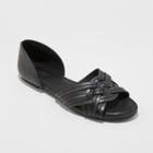 Women's Vail Wide Width Woven Slide Sandals - Universal Thread Black 5w,