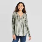 Women's Long Sleeve Blouse - Knox Rose Green