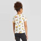 Girls' Taco Print Tie-front T-shirt - Art Class White L, Girl's,