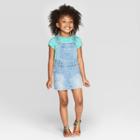 Toddler Girls' Acorn Denim Skirt - Cat & Jack Light Blue