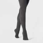 Women's Pique Sweater Tights - A New Day Charcoal Heather