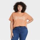 Grayson Threads Women's Plus Size San Franscico Short Sleeve Graphic T-shirt - Orange
