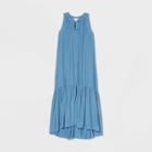 Women's Sleeveless Pleated Dress - Prologue Blue