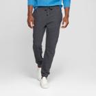 Men's Fleece Cinched Jogger Pants - Goodfellow & Co Charcoal (grey)