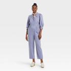 Women's Puff 3/4 Sleeve Boilersuit - Universal Thread Blue