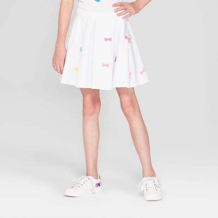 Nickelodeon Girls' Jojo Siwa Skater Skirt - White