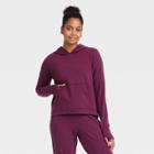Women's French Terry Hooded Sweatshirt - All In Motion Plum Purple