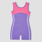 Freestyle By Danskin Girls' Gymnastics Biketard - Purple