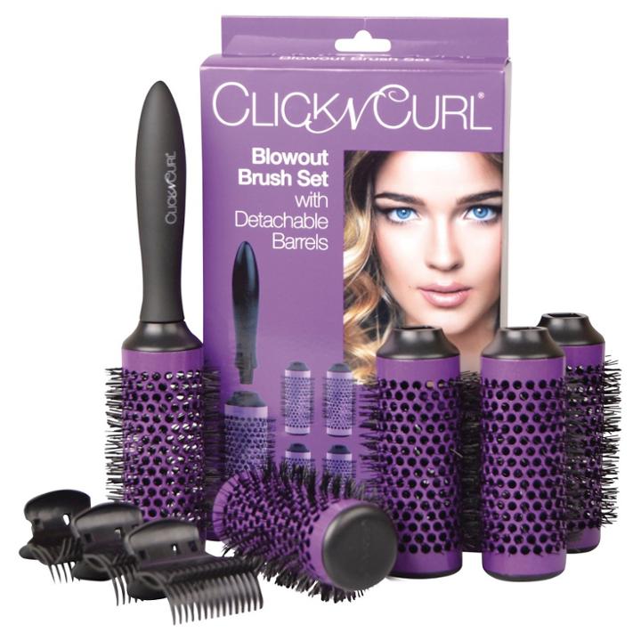 Click N Curl Blowout Brush Set With Detachable Barrels Medium Full