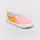 Toddler Girls' Sandy Twin Gore Slip-on Sneakers - Cat & Jack Pink