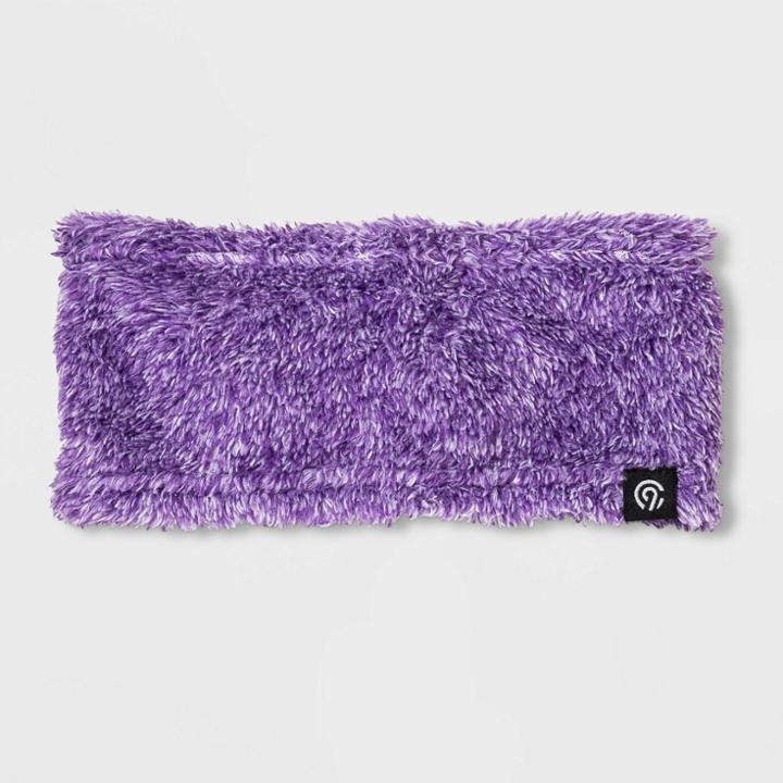 Girls' Fuzy Fleece Headband - C9 Champion Purple One Size, Girl's