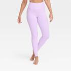 Women's Rib Curvy Leggings - All In Motion Lilac Purple