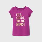 Toddler Girls' Adaptive Kind Graphic T-shirt - Cat & Jack Purple
