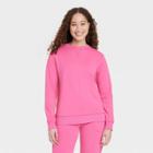 Women's Beautifully Soft Fleece Sweatshirt - Stars Above Pink