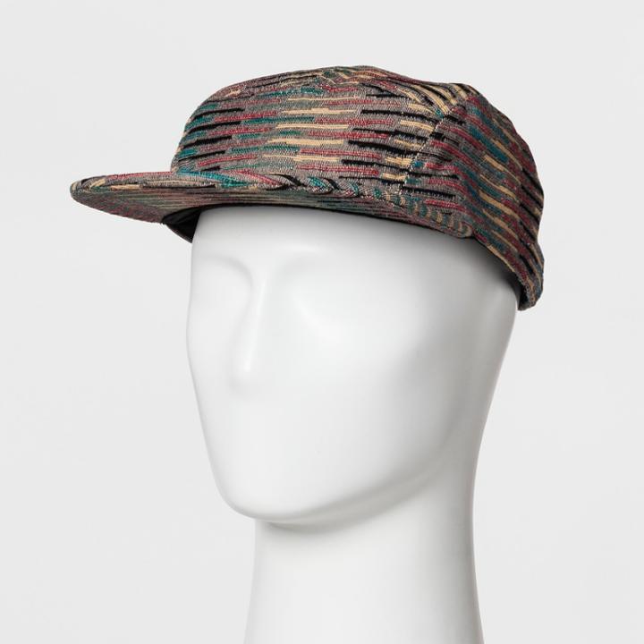 Men's Striped Flat Brim Baseball Hat - Goodfellow & Co One Size,