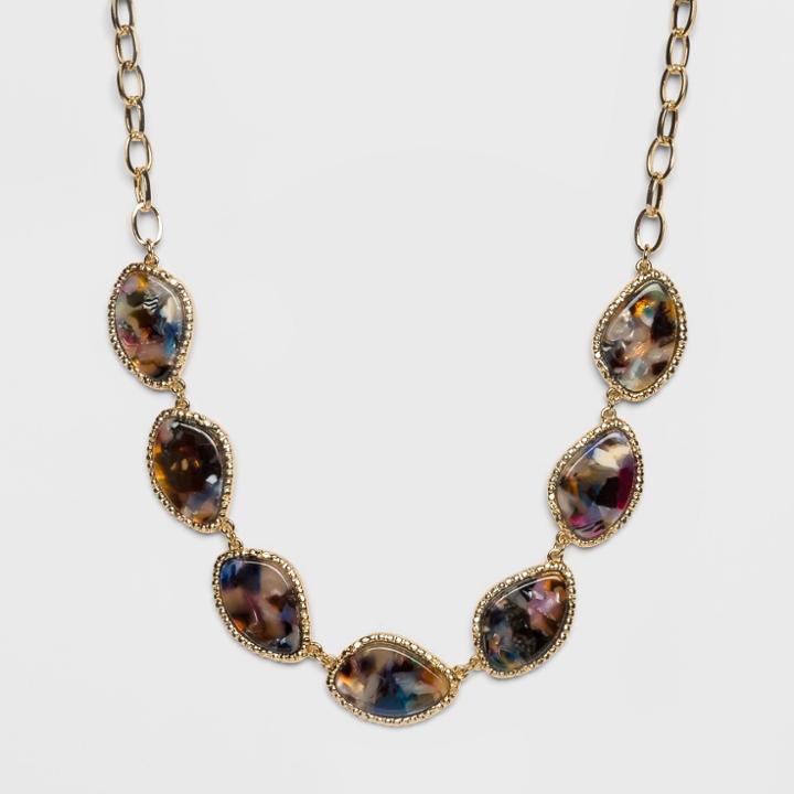 Sugarfix By Baublebar Resin Statement Necklace - Navy (blue)