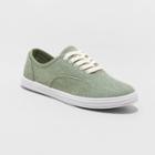 Women's Lunea Washed Canvas Apparel Sneakers - Universal Thread Green