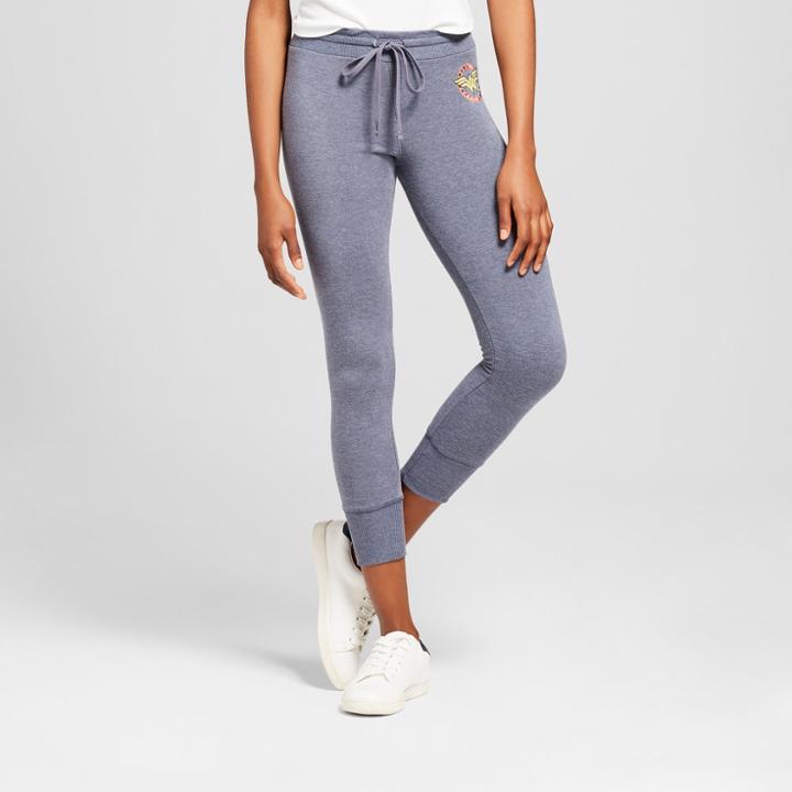 Warner Brothers Women's Wonder Woman Graphic Jogger Pants (juniors') - Navy