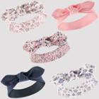 Hudson Baby Girls' 5pk Headbands, Prairie Flowers - Pink