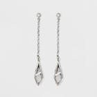 Caged Shard Linear Drop Earrings - Universal Thread Pink