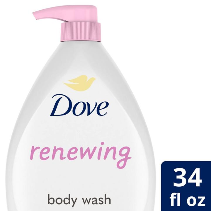 Dove Beauty Renewing Peony & Rose Oil Body Wash Pump