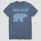 Fifth Sun Men's Papa Bear Father's Day Short Sleeve Graphic T-shirt - Navy Heather S, Men's, Size: