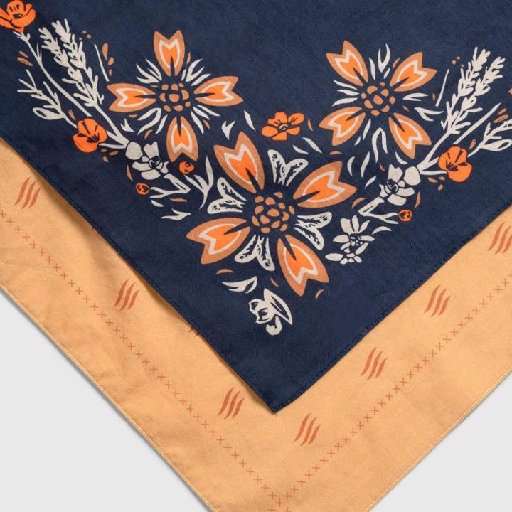 United By Blue Organic Cotton Bandana - Deep Moonlit Ocean