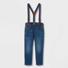 Oshkosh B'gosh Toddler Boys' Denim Suspender Pants - Blue