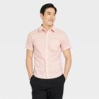 Men's Short Sleeve Button-down Shirt - Goodfellow & Co Pink